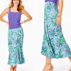 Lilly Pulitzer NWT MIDI Skirt with Ruffle Hem
